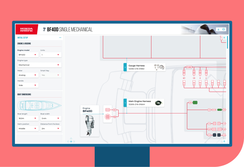 Honda - Digital rigging for Honda Marine